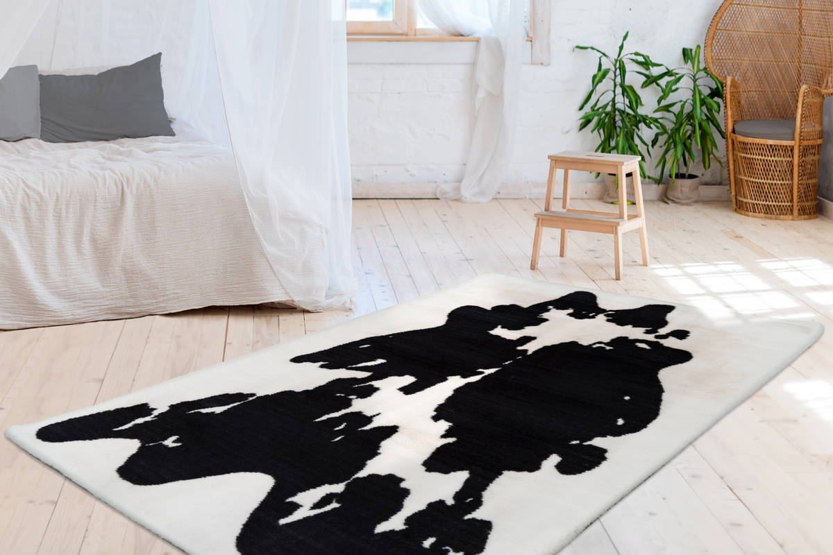 Arte Espina Teppich Schwarz / Weiß 160cm x 230cm