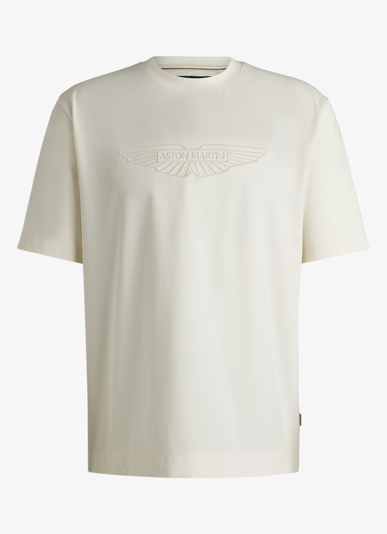 Koszulka HUGO BOSS x ASTON MARTIN z haftowanym logo