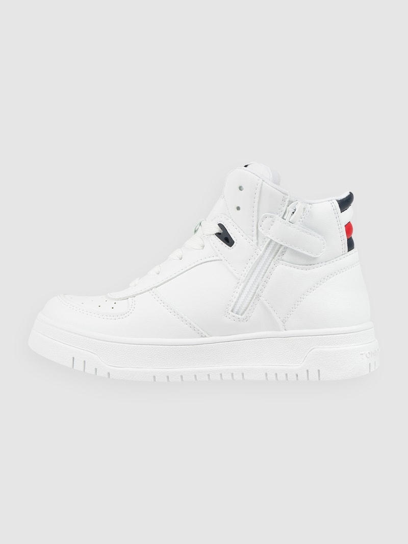 High Top Sneaker mit Reißverschluss in weiß