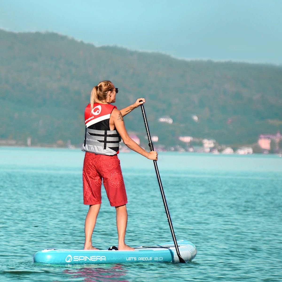 Spinera Inflatable SUP-Board Spinera Lets Paddle 12.0 - 366x84x15cm, Funboard, (Spar-Set), mit Rucksack, Paddel, Pumpe