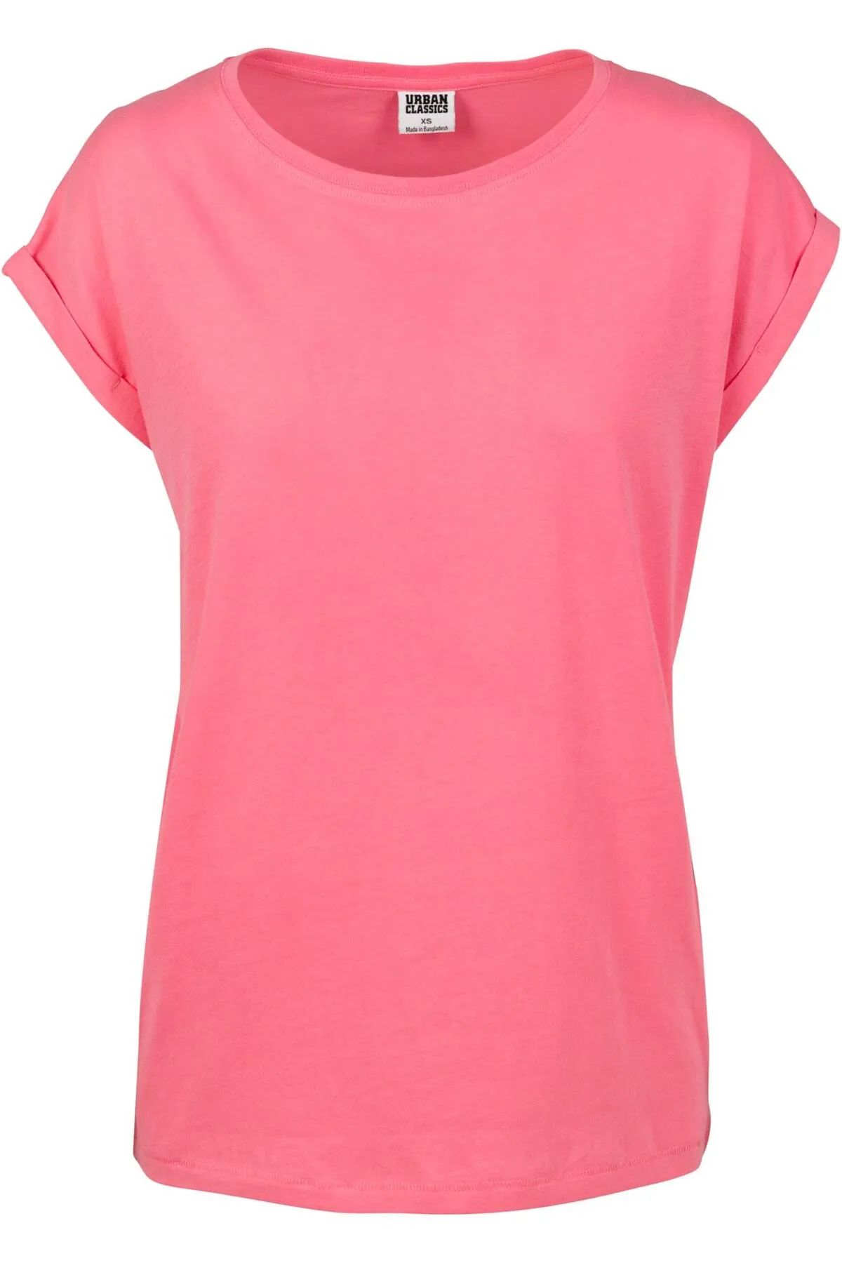 Urban Classics  Damen T-Shirt mit verlängerter Schulterpartie für Damen