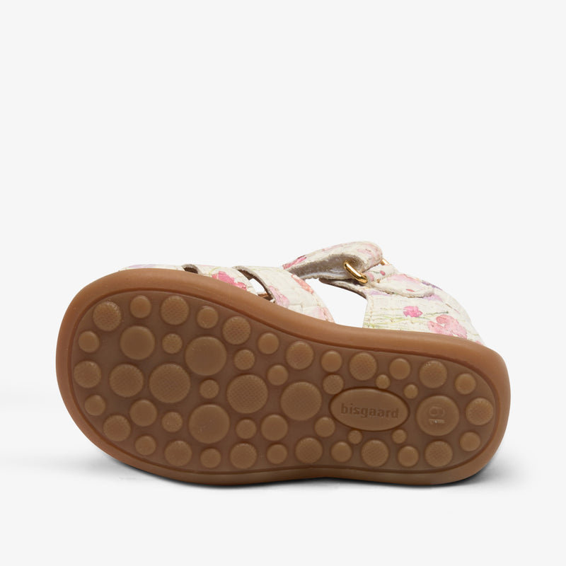carly flower print white - Weiß