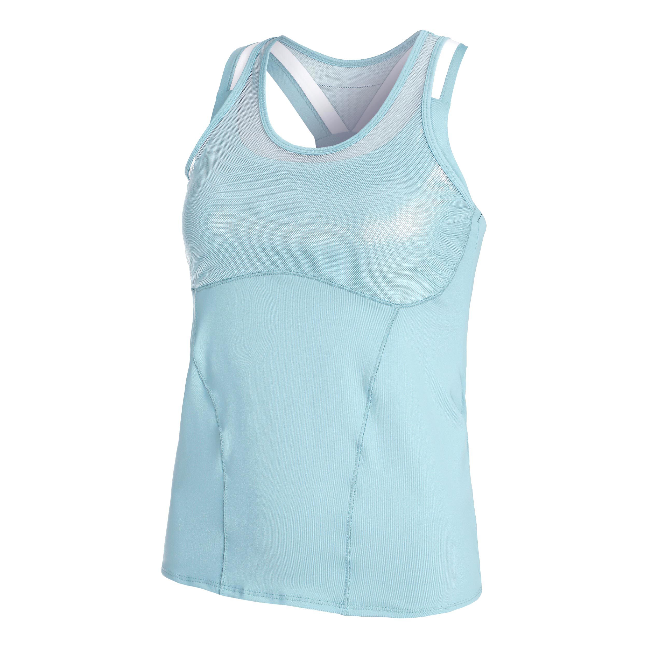 Feelin Mesh With Bra Tank-Top Damen - Türkis, Mehrfarbig