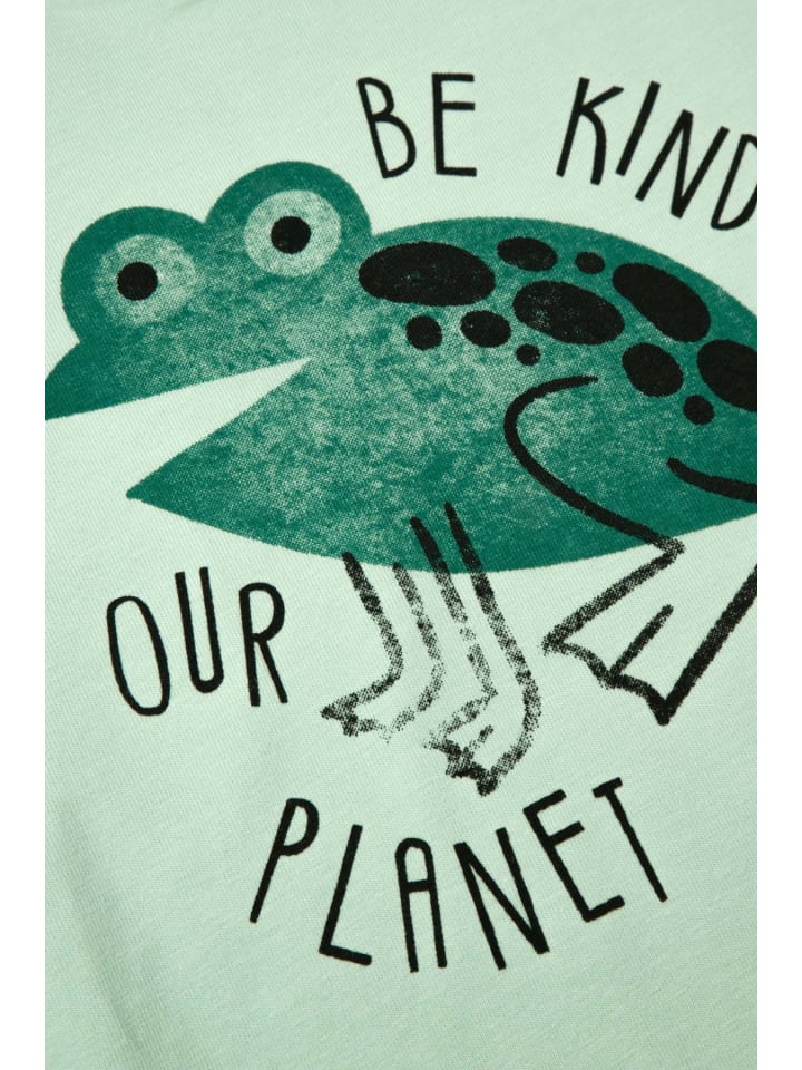 Coccodrillo T-shirt mit langen Ärmeln in in Minzfarbe günstig kaufen