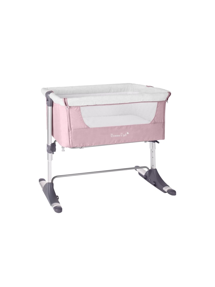 Kikkaboo Beistellbett Bonne Nuit in rosa günstig kaufen 50 x 85 cm