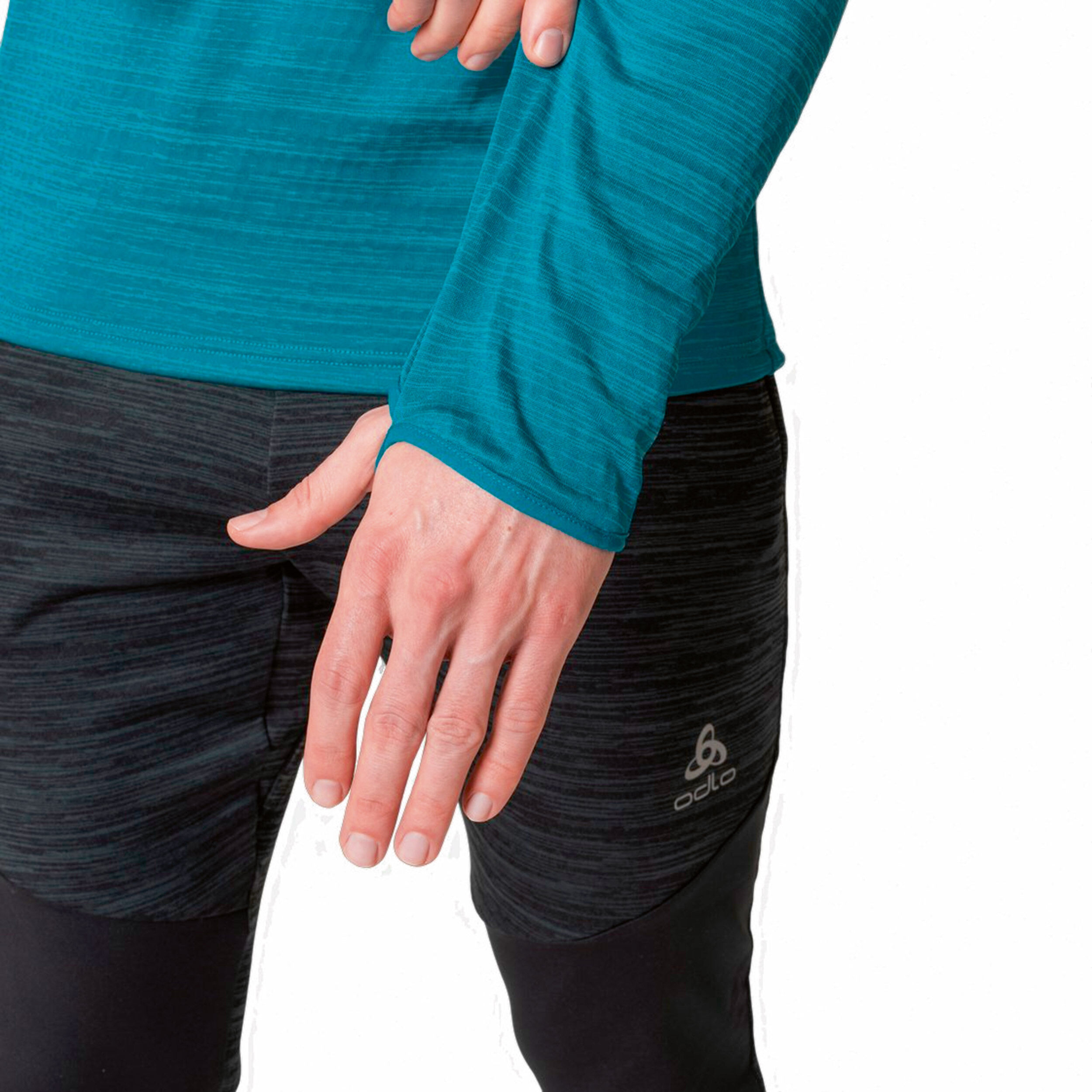 Essential Thermal Mid Layer Lauftop Herren - Petrol