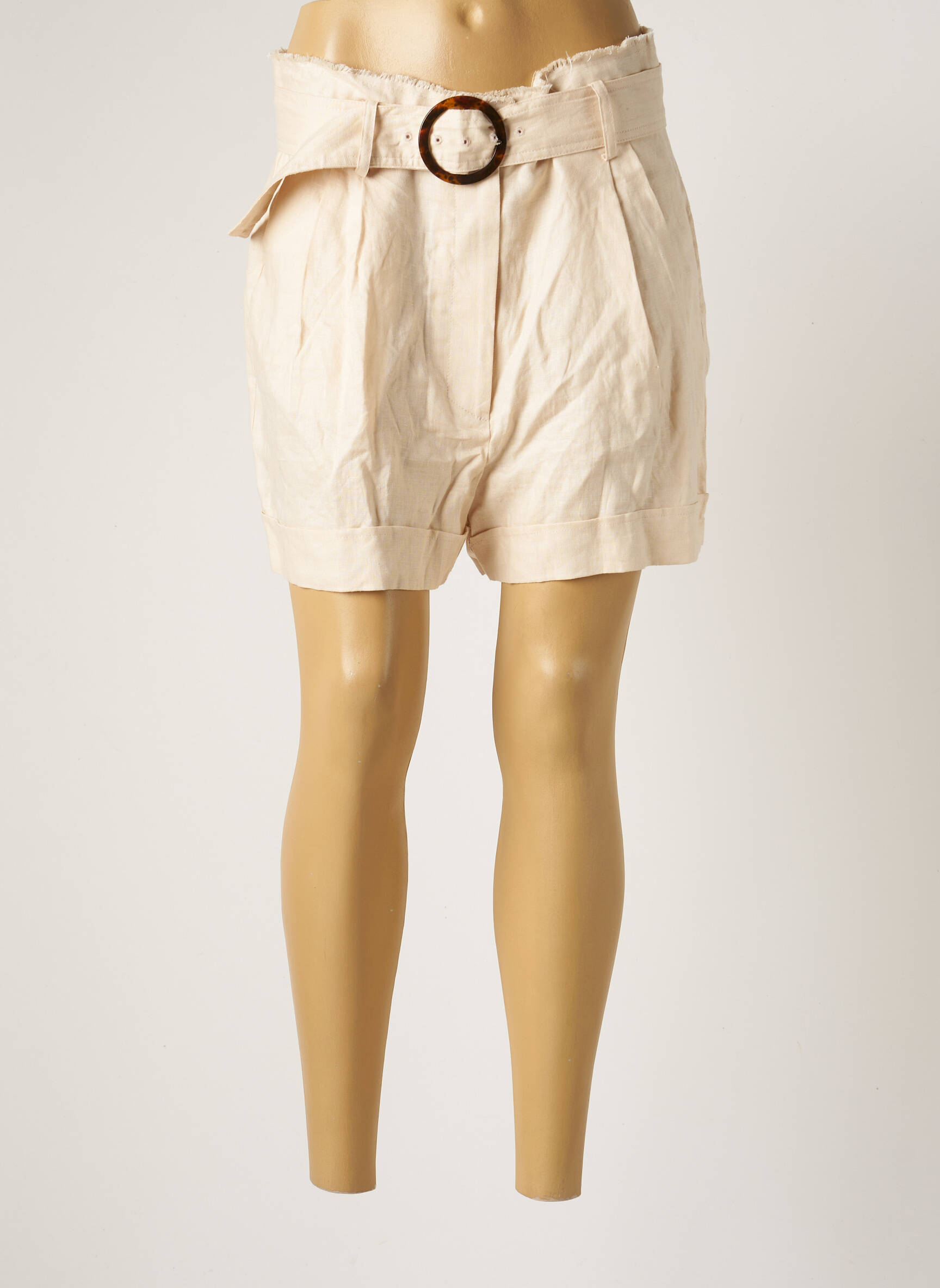Mango Shorts 1 Femme couleur beige