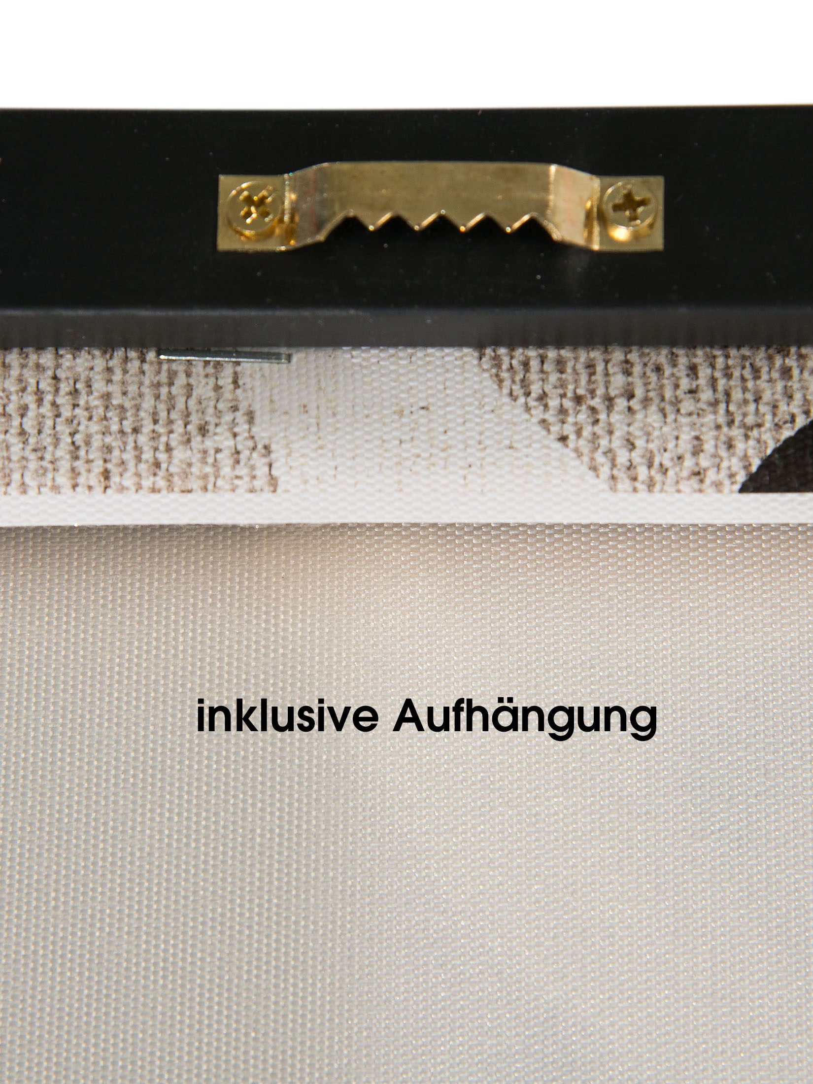 Ulana Leinwand-Druck-handbemalt, Grau