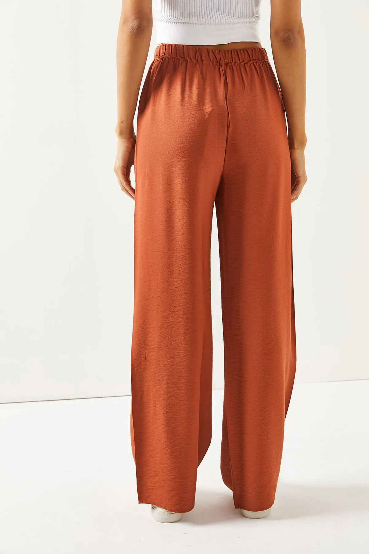 Olalook  Damen-Palazzo-Ayrobin-Hose mit Zwiebelhautgürtel und elastischem Bund PNT-19000200