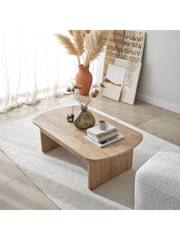 Evila Couchtisch ''Theseus'' in Hellbraun - (B)105 x (H)35 x (T)60 cm günstig kaufen onesize