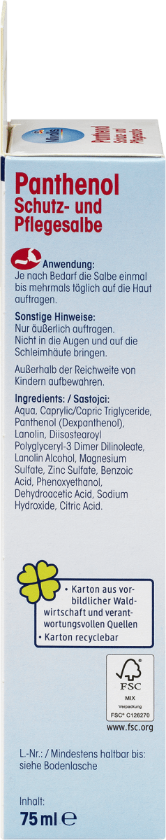 Panthenol Salbe, 75 ml