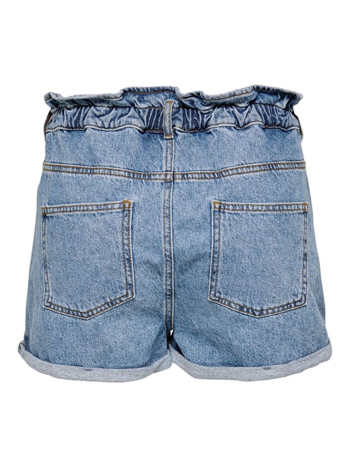 ONLY Kurze Bermuda Denim Jeans Shorts mit elastischem Bund ONLCUBA in Blau-2 günstig kaufen XS