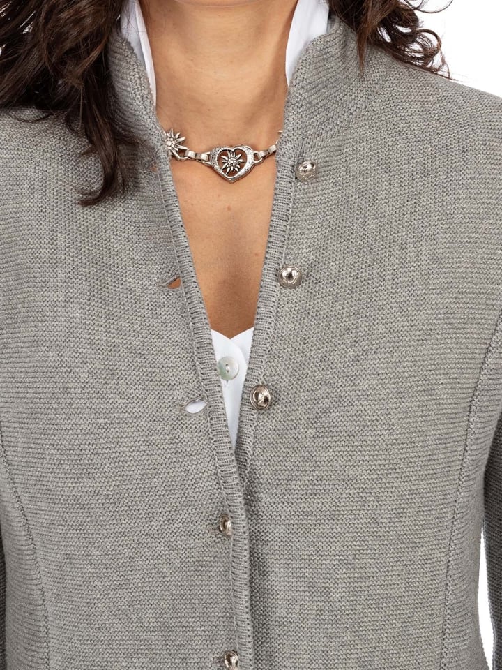 AlpSpur Strickjacke BIOSTYLE2 in grau günstig kaufen