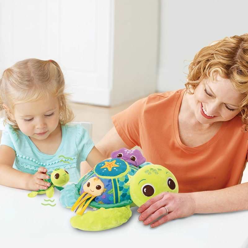 Peluche interactive Juju, maman tortue d'éveil des sens Vtech