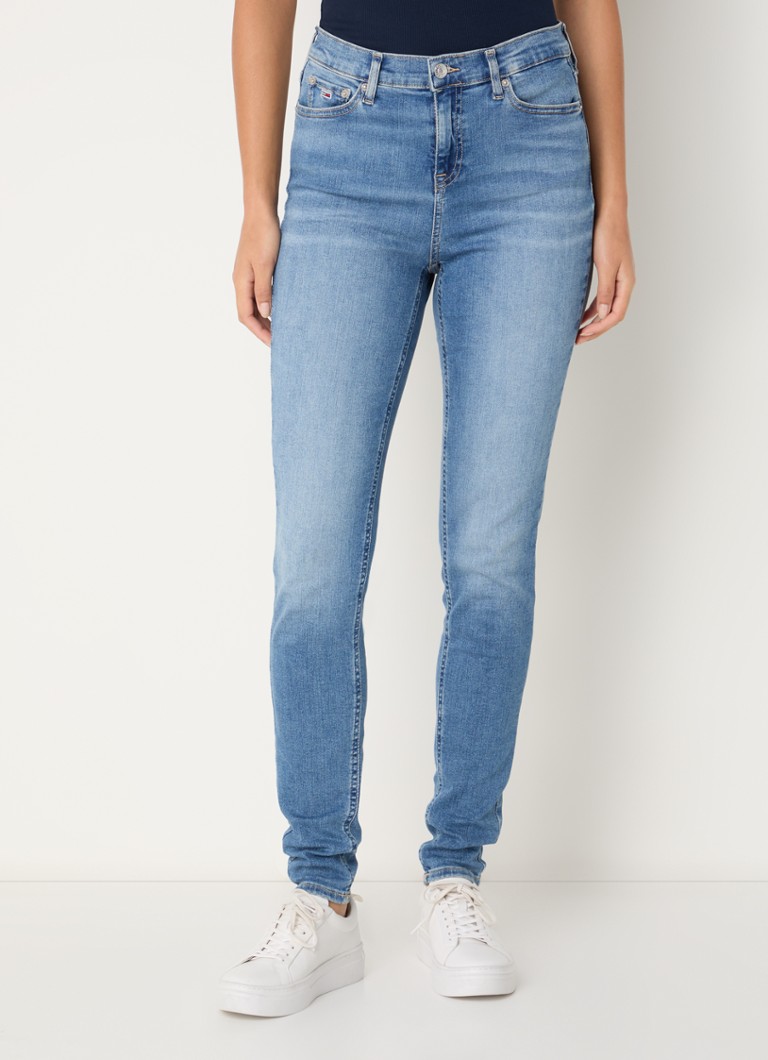 Blugi skinny Tommy Hilfiger Nora cu talie medie, spălare deschisă