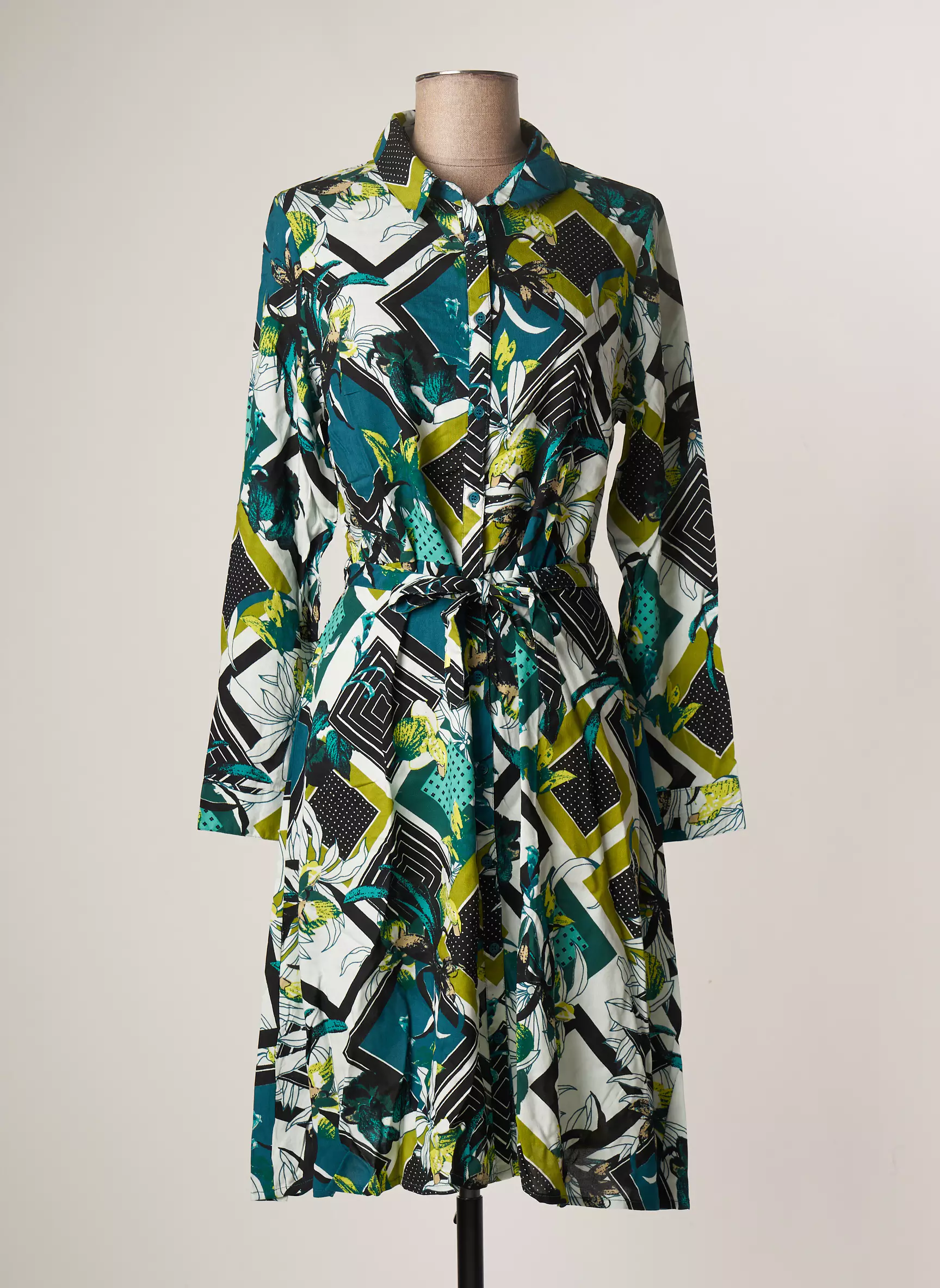 La Fiancee Du Mekong Robes Mi Longues Femme couleur vert