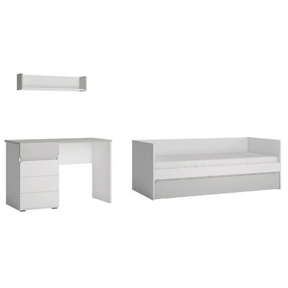 Jugendzimmer-Set Albi komplett 3-teilig grifflos