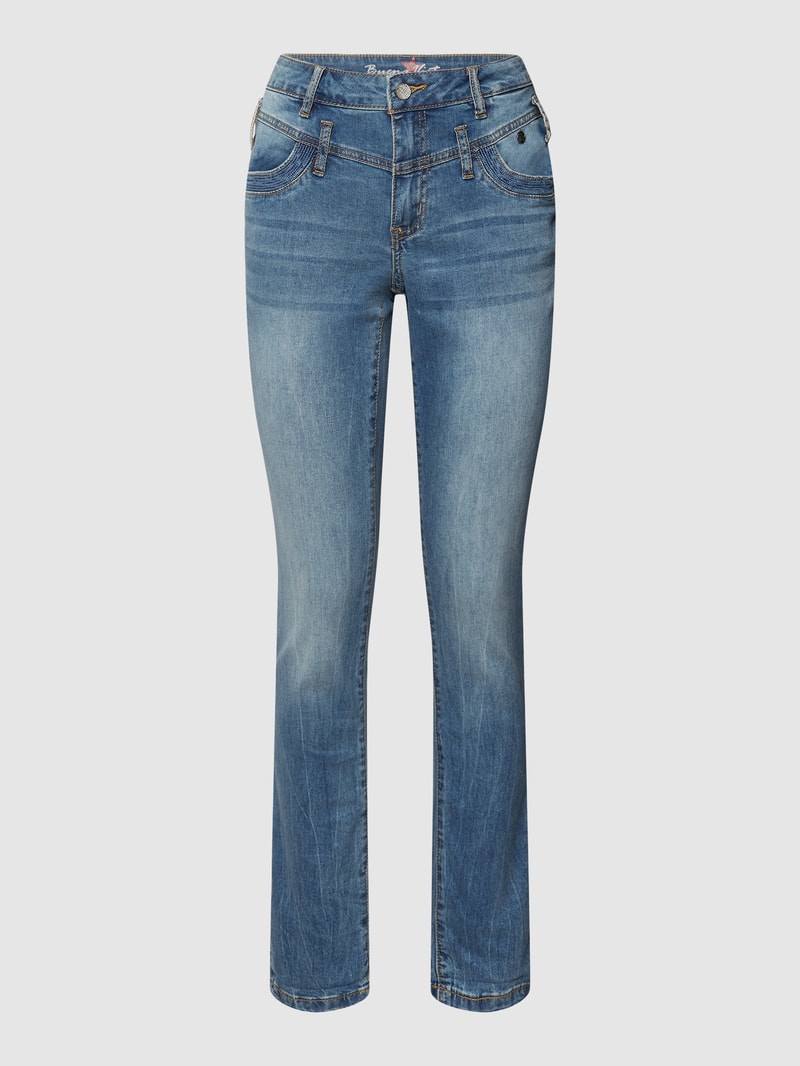 Jeans mit seitlichen Eingrifftaschen Modell 'Florida' in hellblau