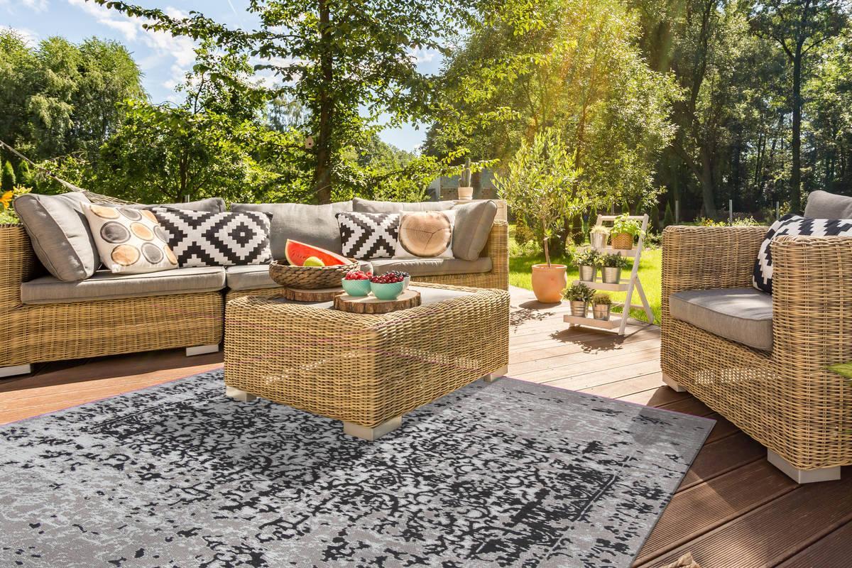 Kayoom Sunny 310 Beige / Schwarz 80cm x 150cm