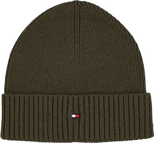 TOMMY HILFIGER Herren Strickmütze ESSENTIAL FLAG BEANIE