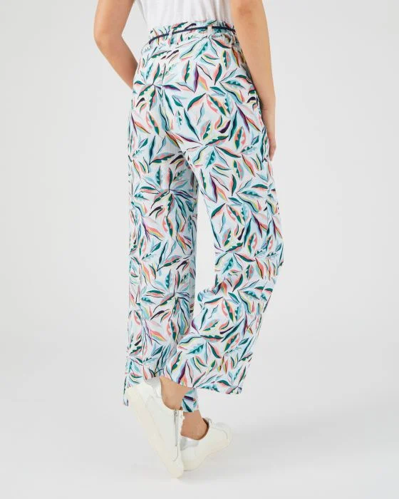 Pantalon 7/8ème crépon *fibres pure viscose Lenzing(TM) EcoVero(TM)