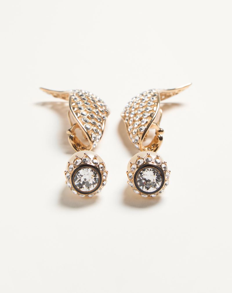 Poetique Des Gouttes oorbellen van metaal, parels en Swarovski® kristallen