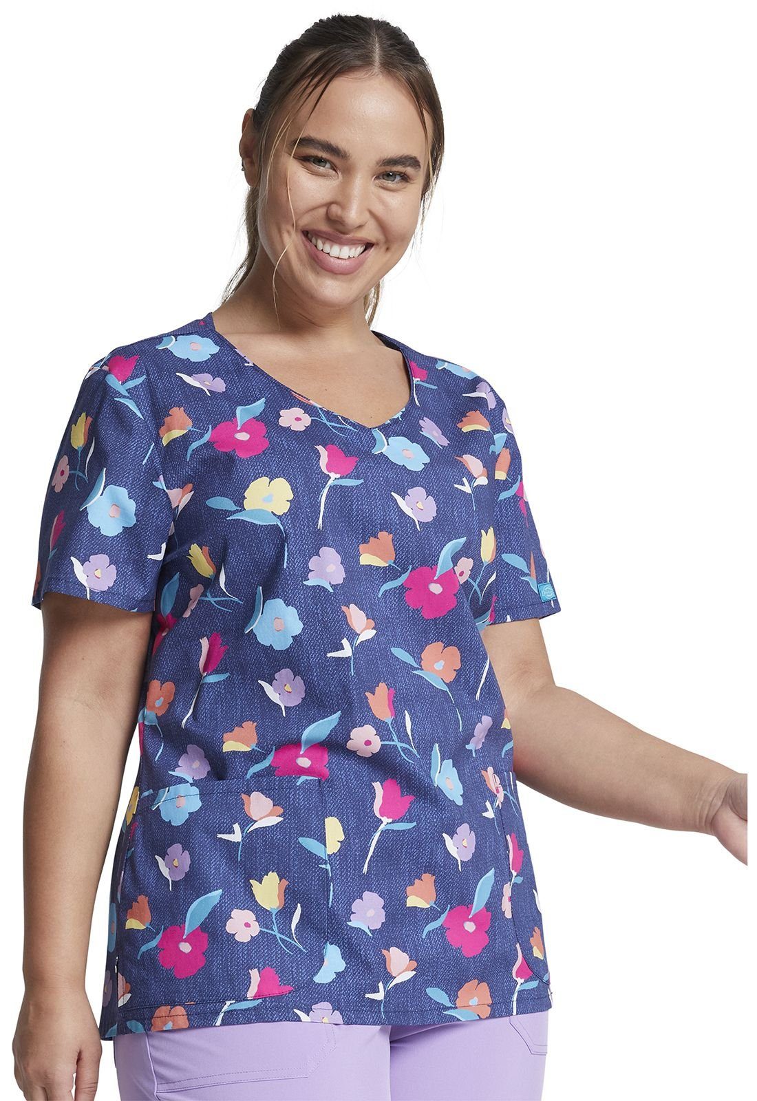 Dickies Funktionsbluse Bunt bedruckter Damen Kasack 