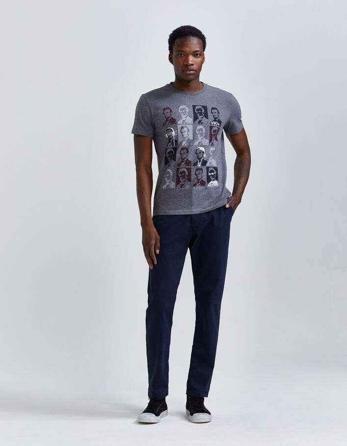 Pantalon chino SLIM bleu marine Homme