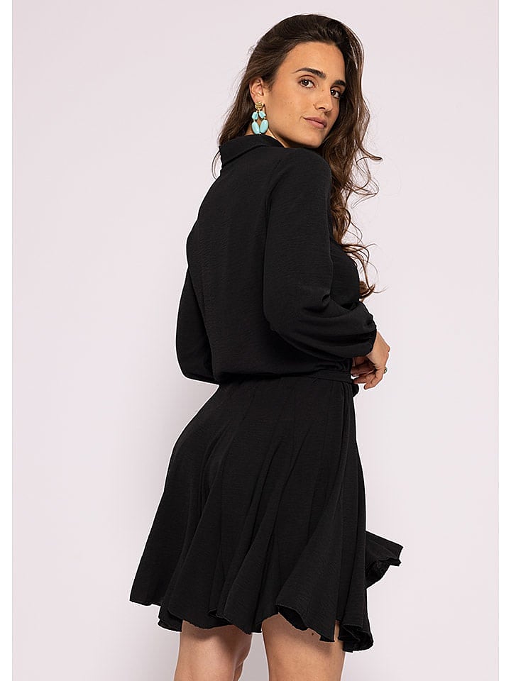 SASSYCLASSY Hemdkleid in Schwarz günstig kaufen L