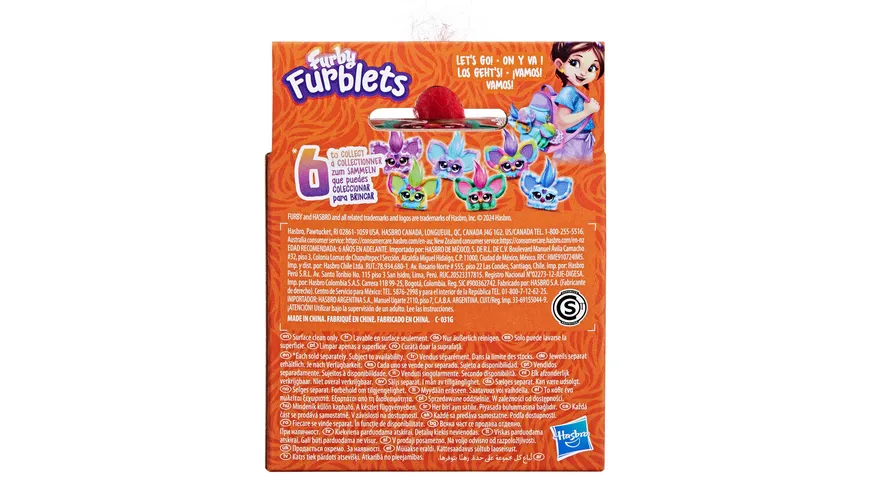 Hasbro - Furby Furblets Mini elektronisches Plüschspielzeug, 1 Stück, sortiert