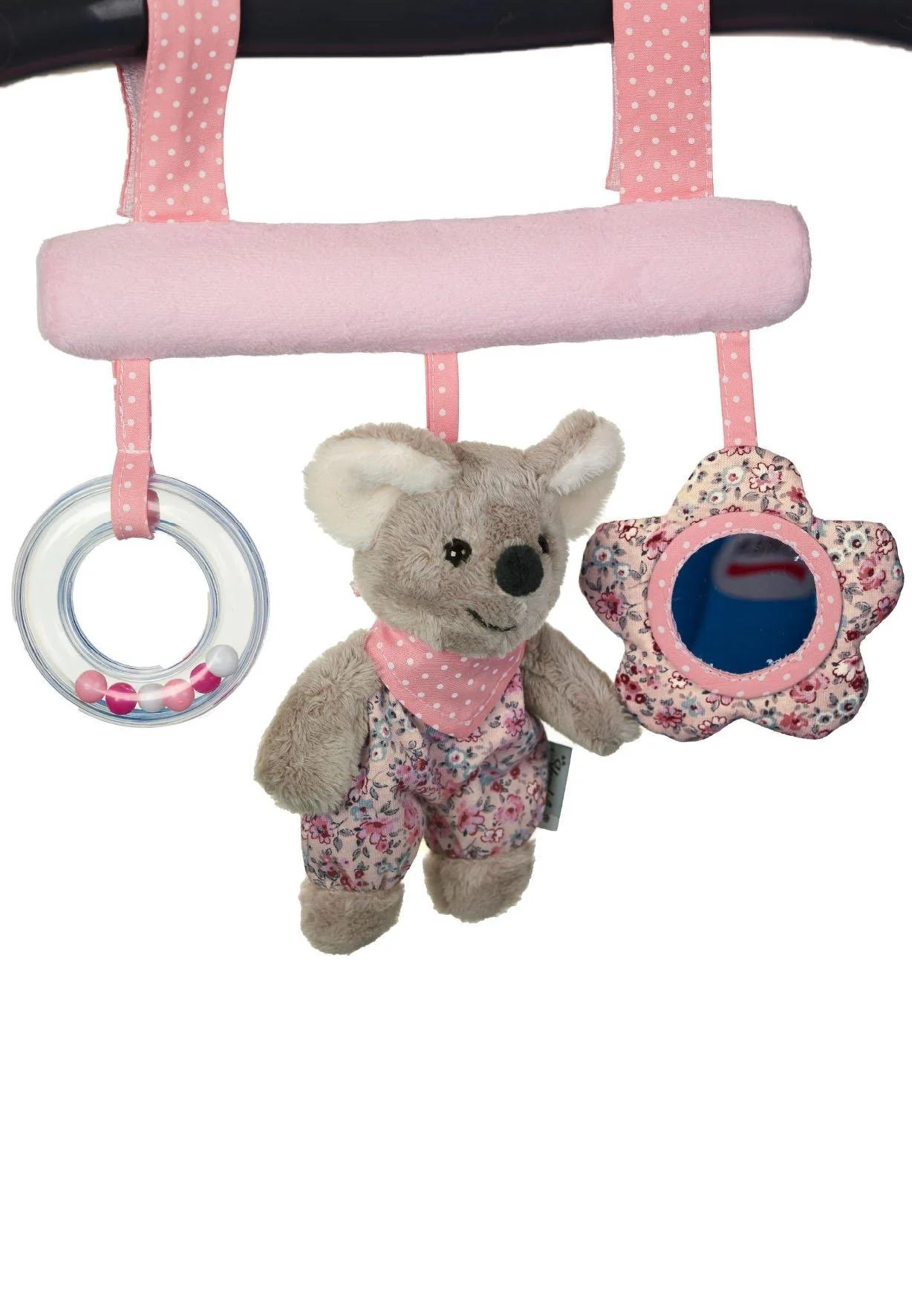 Spielzeug z. Aufhängen Maus Mabel in Rosa, 26 cm