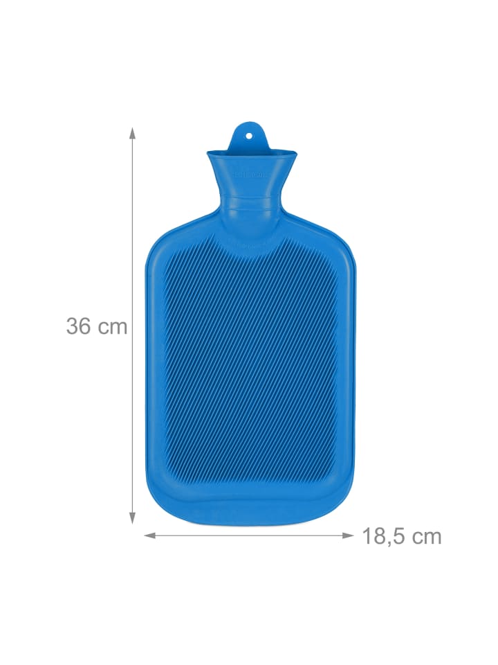relaxdays Wärmflasche in Blau günstig kaufen onesize