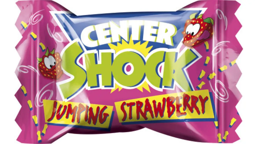 Center Shock Kaugummi Jumping Strawberry 100er Box 4 g