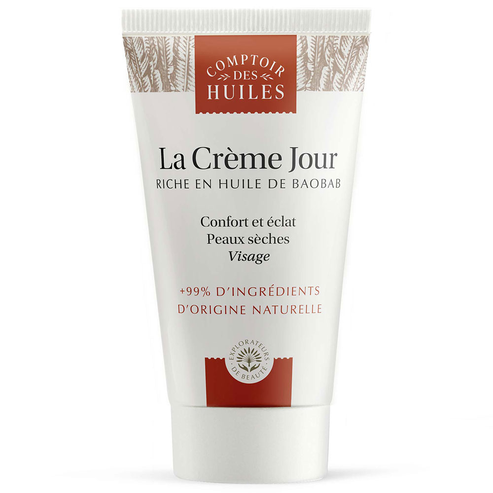comptoir des huiles Crème Jour visage bio - Huile de Baobab50ml en tube Soin