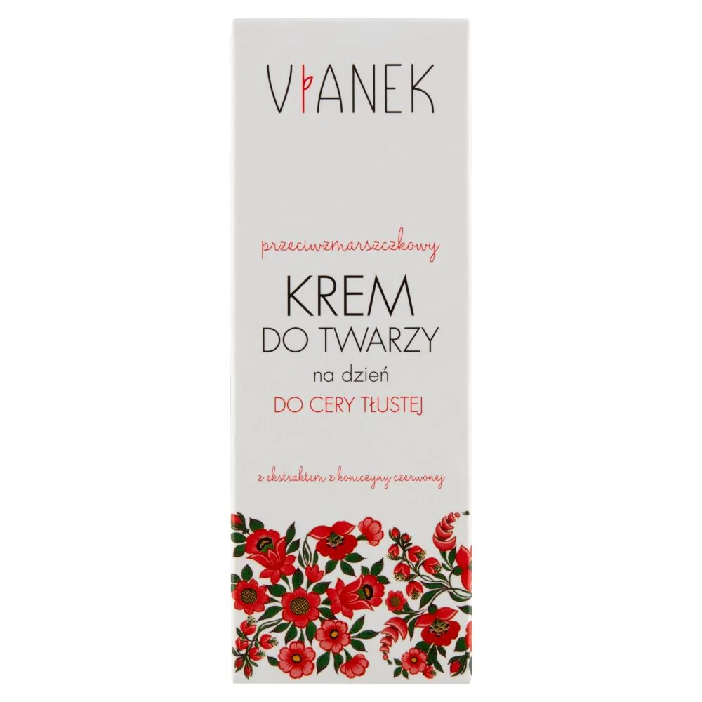 Vianek Dnevna krema za lice protiv bora za masnu kožu