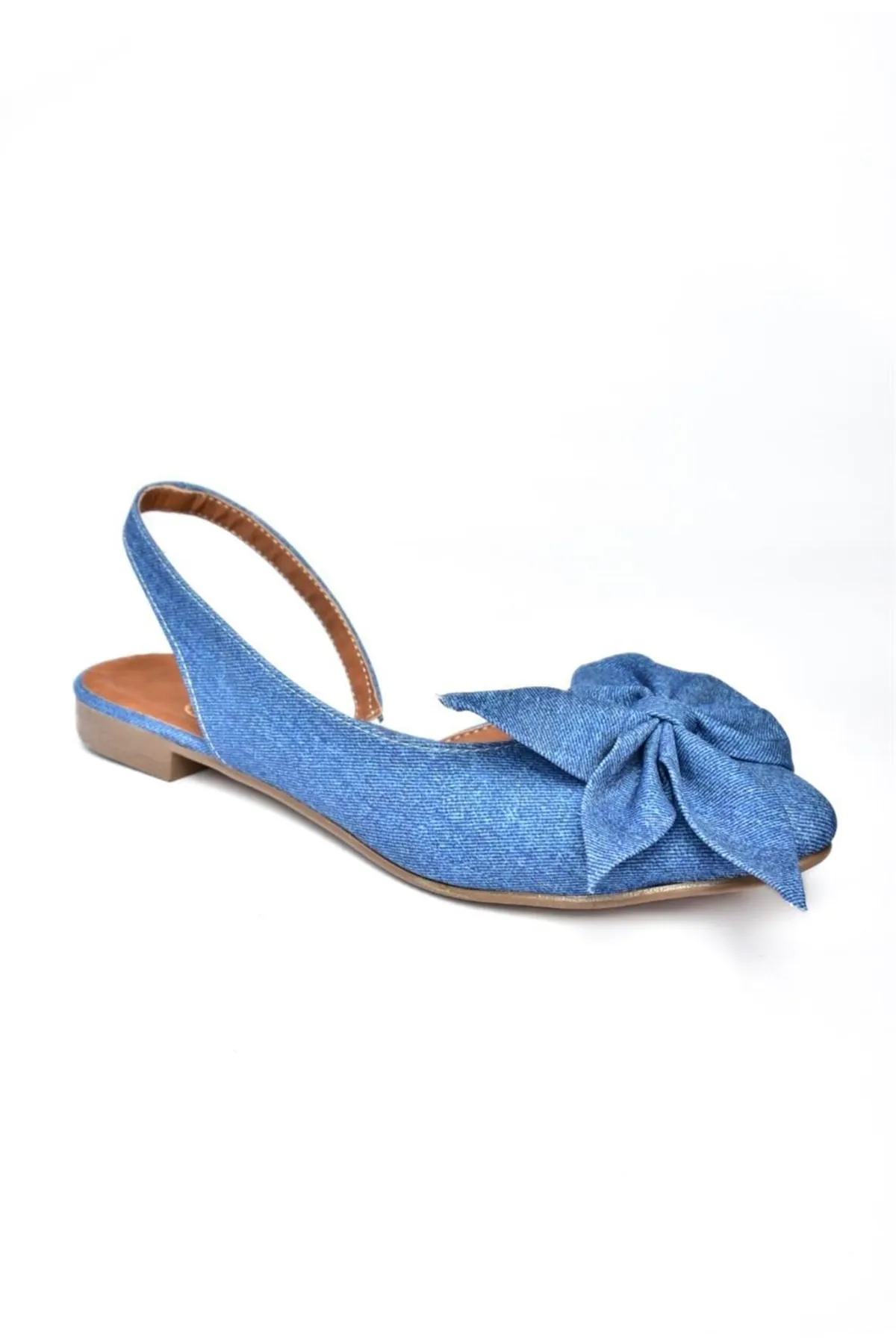Fox Shoes  H726809004 Damen-Ballerinas aus marineblauem Jeansstoff