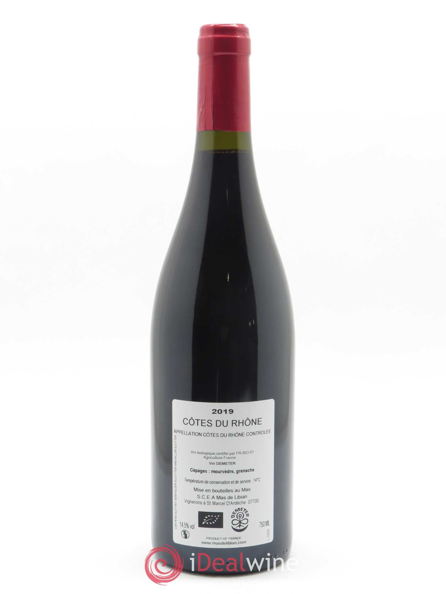 Côtes du Rhône La Calade Famille Thibon-Macagno  2019 - Lot de 1 Bouteille