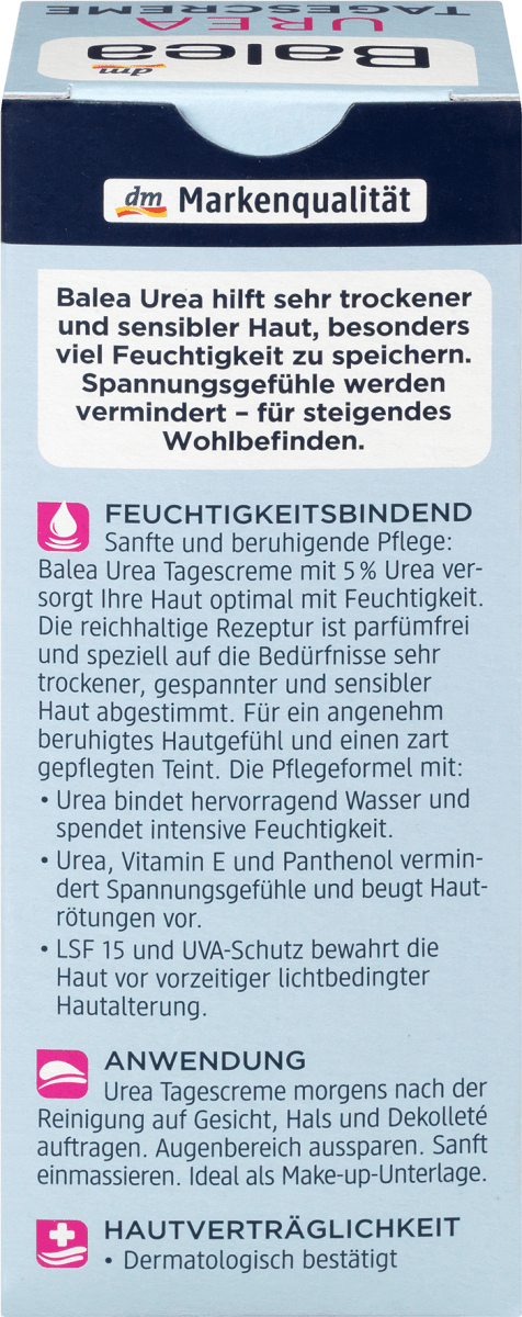 Gesichtscreme 5% Urea LSF 15, 50 ml