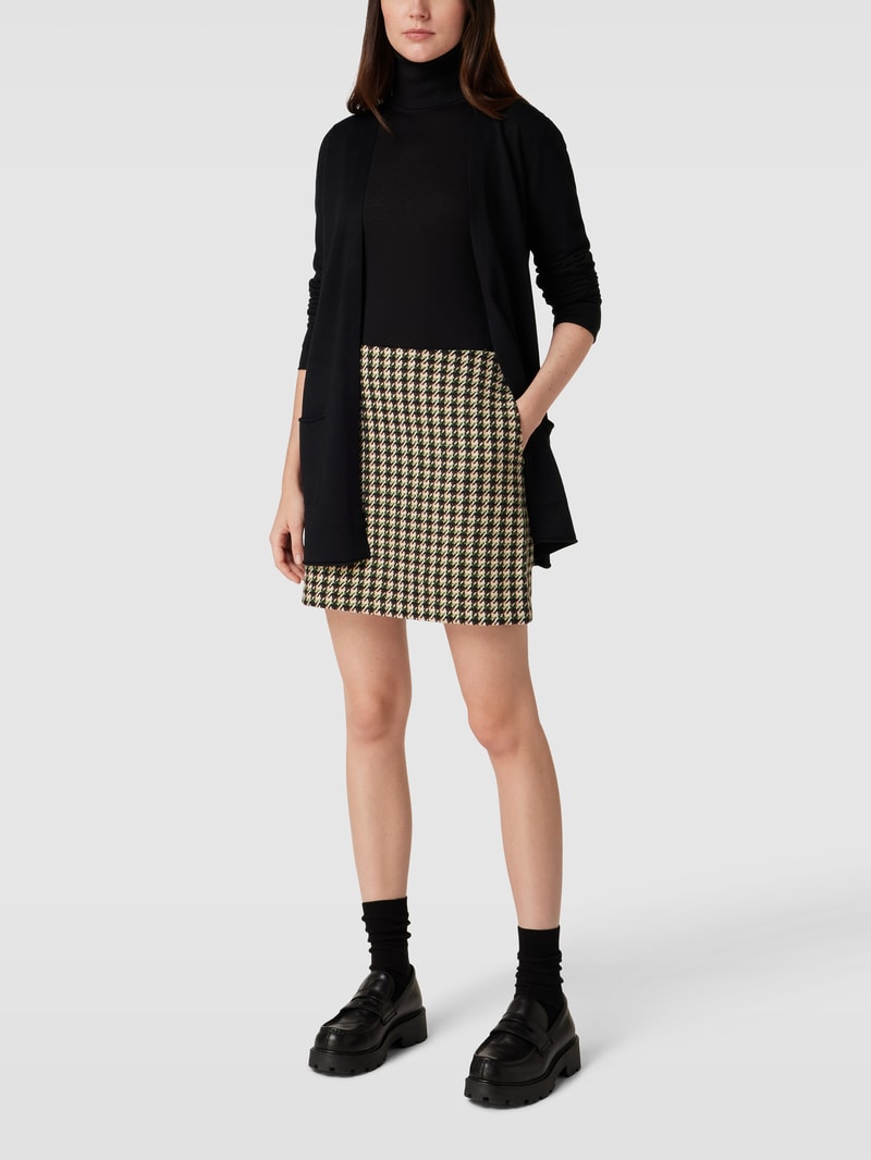 Strickjacke mit offener Vorderseite in schwarz
