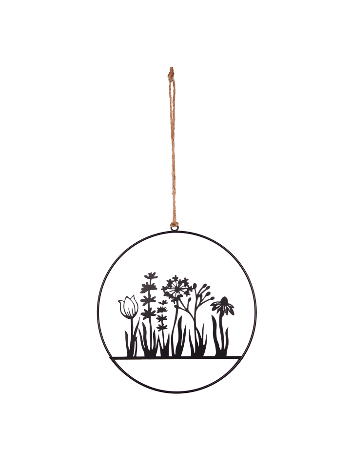 UNUS Aufhänger Blumenornament in Schwarz günstig kaufen onesize