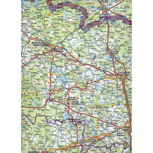 Weißrussland 1 : 700 000. Autokarte - Straßenkarte