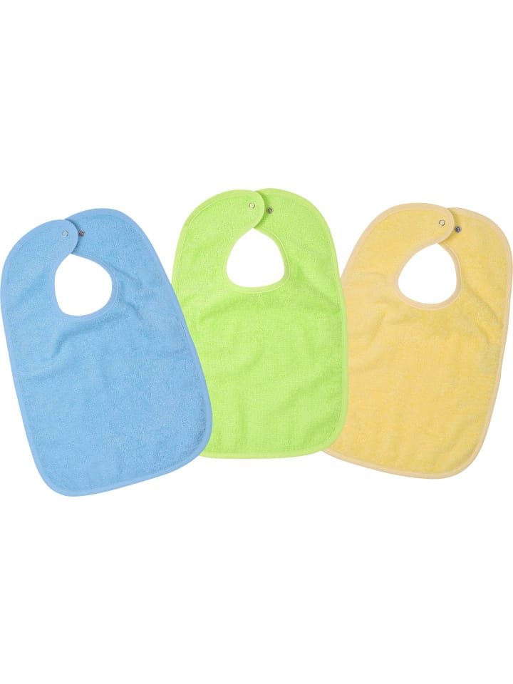 Wörner Frottier Bio Lätzchen 3er-Pack in mehrfarbig günstig kaufen onesize