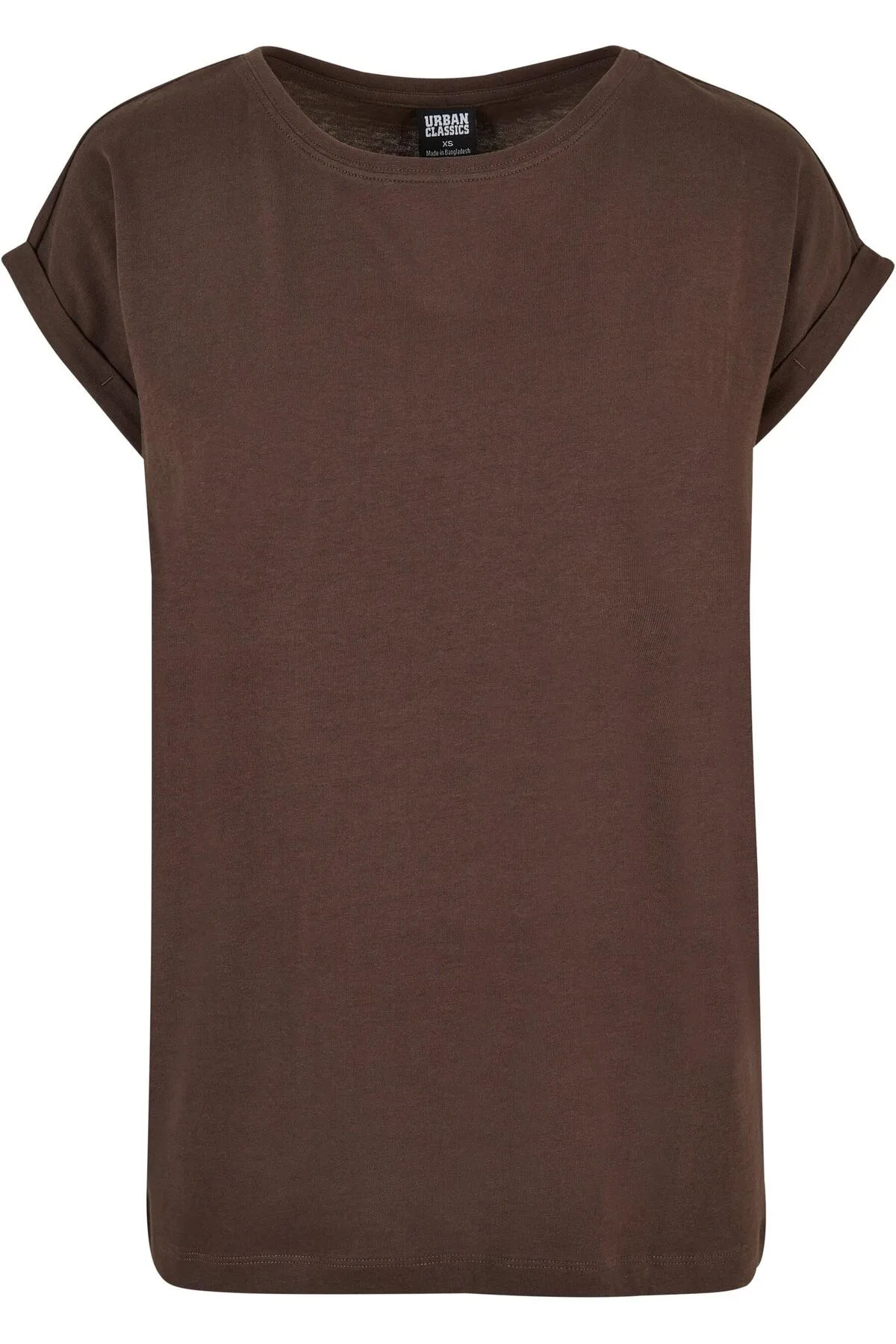 Urban Classics  Damen T-Shirt mit verlängerter Schulterpartie für Damen