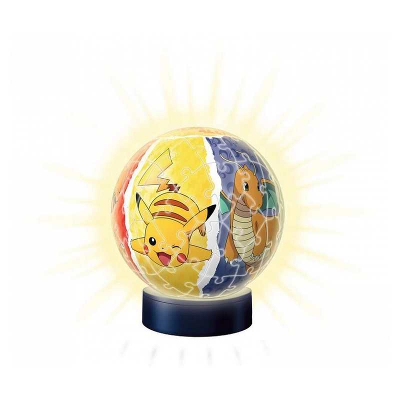 Puzzle 3D Ball Pokemon illuminé 72 pièces