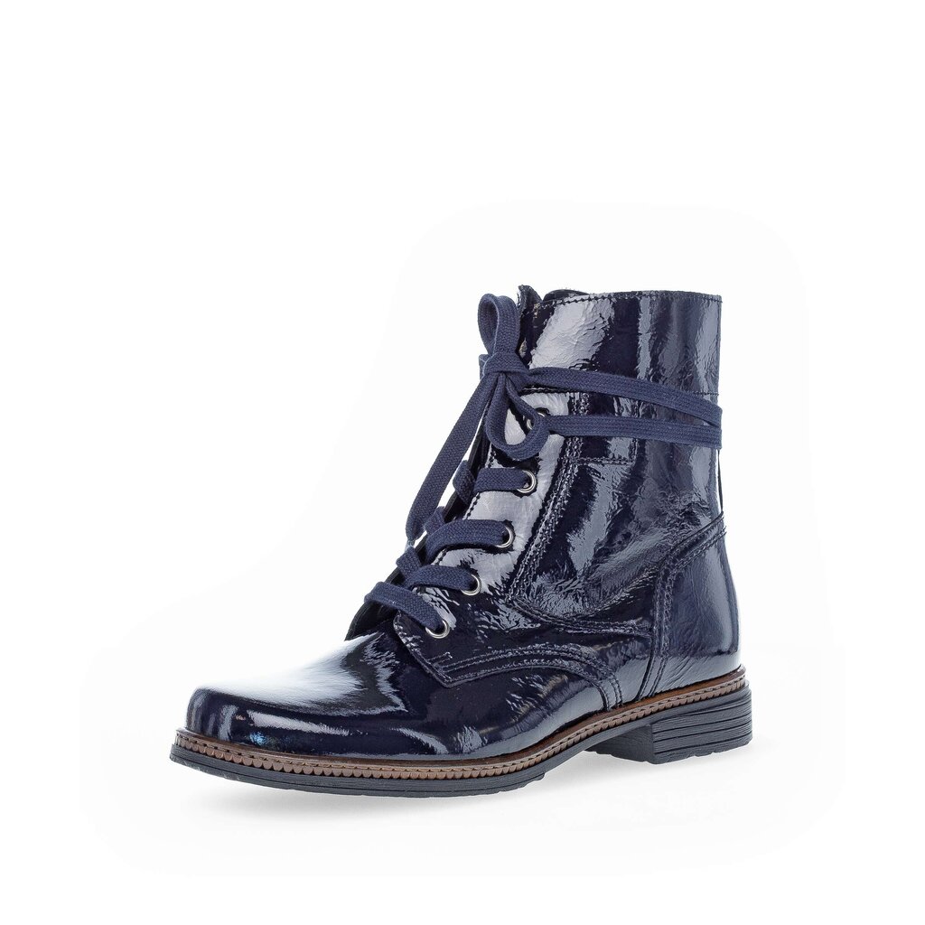 Gabor fashion Schnürstiefelette blau