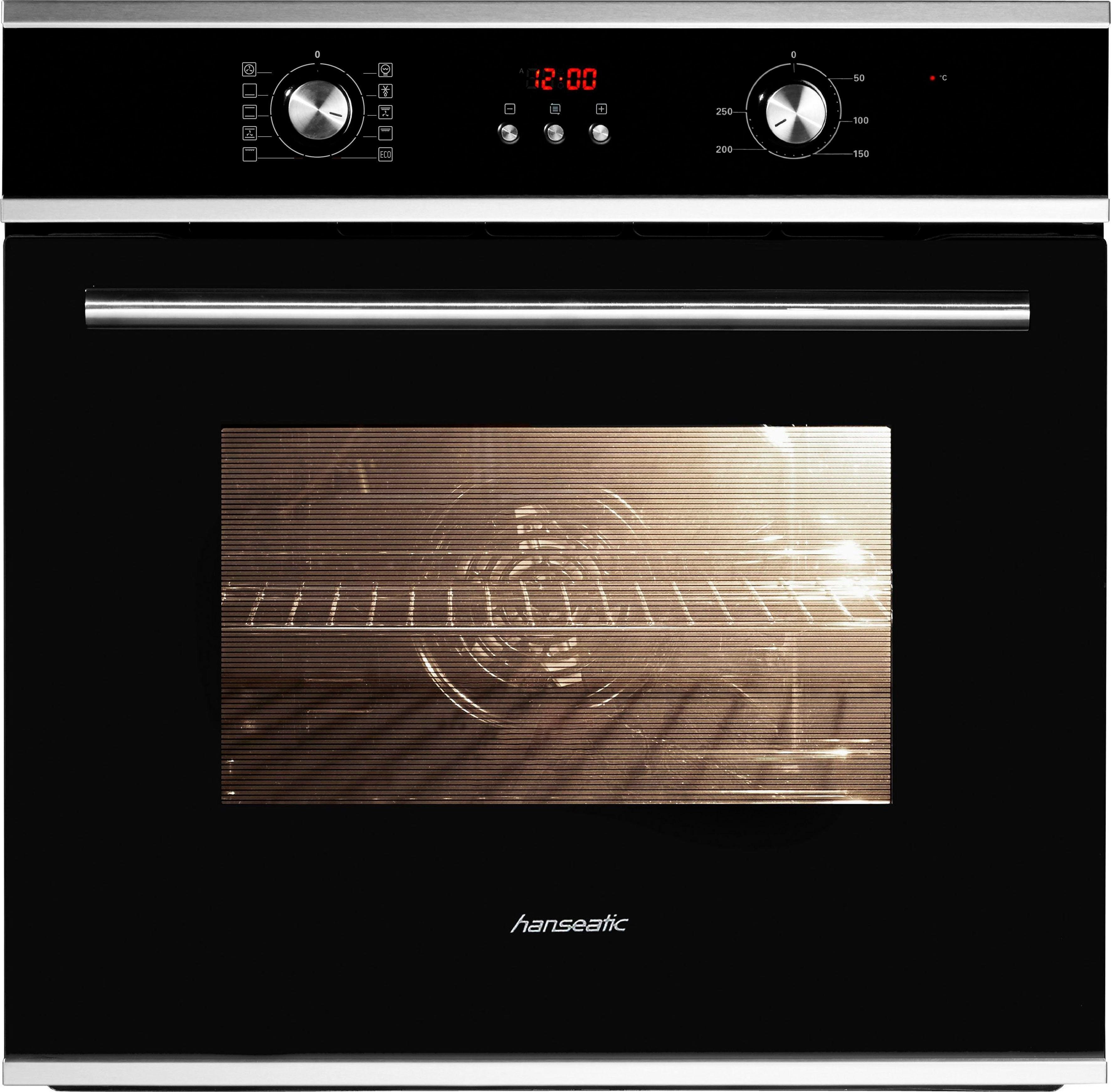 Hanseatic Einbaubackofen 65M90D0-E11319G, mit Auftaufunktion