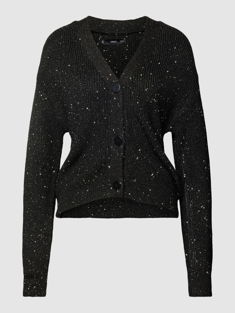 Cardigan mit Paillettenbesatz Modell 'ARCANGEL' in black