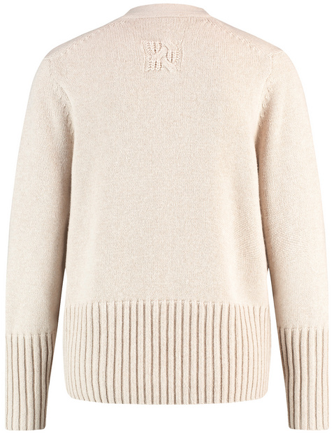Strickjacke mit Wollanteil