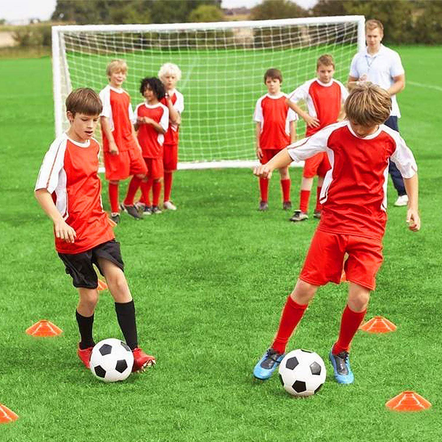 AUFUN Hürde Markierungshütchen Fussball Hütchen (50 St), Fußball Koordination