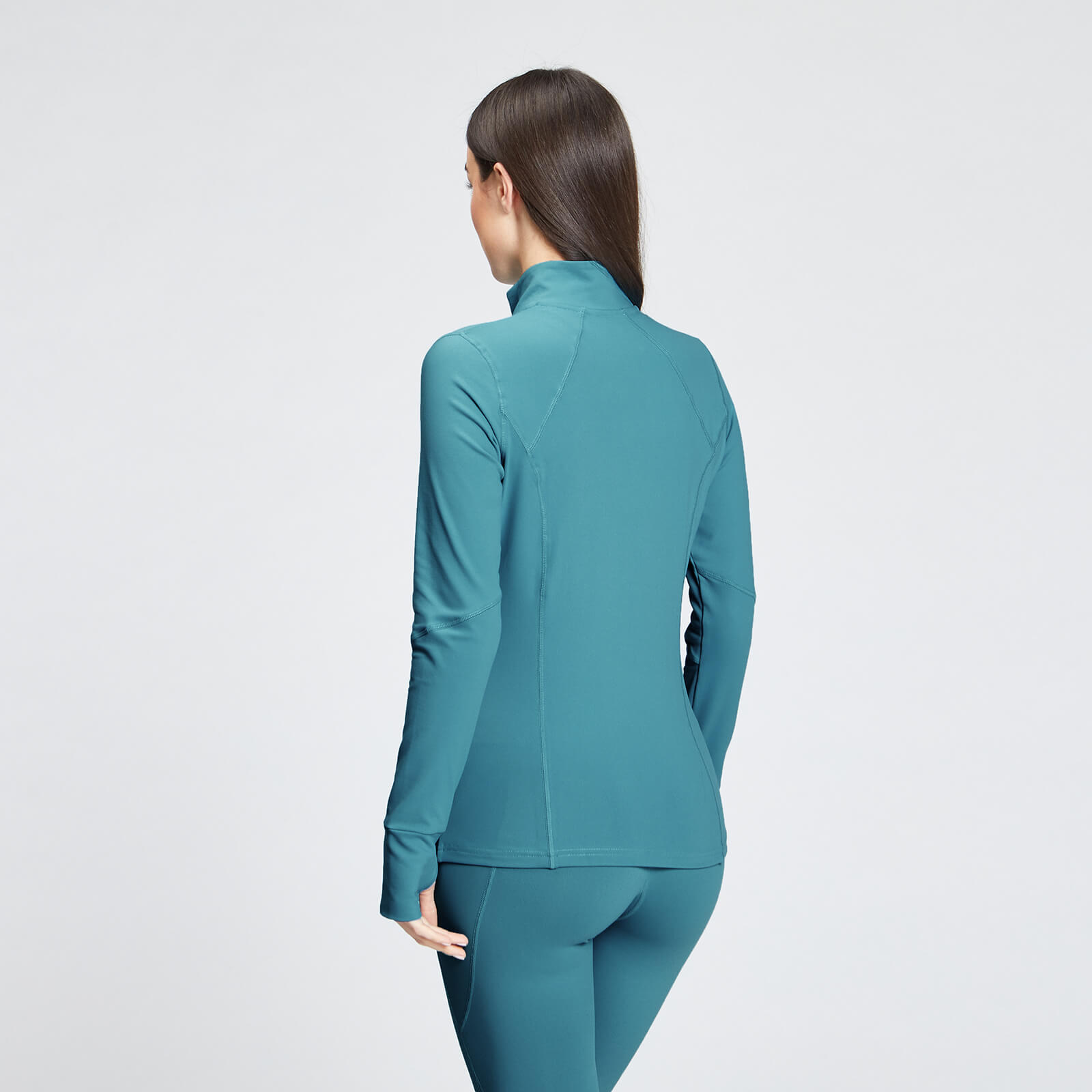 Haut à fermeture éclair ¼ MP Power pour femmes – Bleu océan